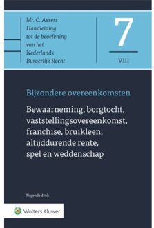 Bewaarneming, Borgtocht, Vaststellingsovereenkomst - Asser-Serie