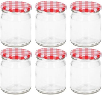 Bewaarpotten/weckpotten 350 Ml Set 6 Stuks - Weckpotten Transparant