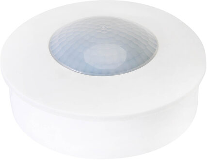 Bewegingssensor PIR - Kozolux - 6m - Max 300W - 360D - Opbouw - Rond - Wit
