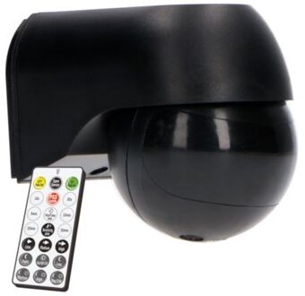 Bewegingssensor PIR met afstandsbediening - 2000 Watt - IP54 - Zwart