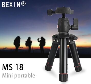 Bexin MS18 Draagbare Aluminium Statief Fotografie Reizen Statief Voor Canon Nikon Sony Dslr/Ildc Camera/Max. Belasting 5Kg
