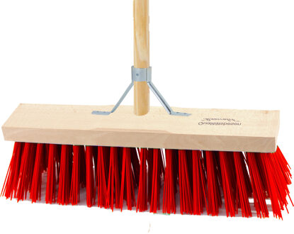 Bezem buiten - 40 cm - steel 150 cm - incl. stokhouder - harde bezem - straatbezem