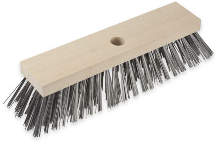 Bezemkop - zwart - FSC hout/staaldraad - buiten - 30 cm