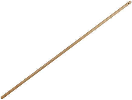 Bezemsteel universeel - hout - 120 cm - D24 mm - ophang oog