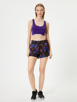 BH'S Dames Sportbeha U-hals Slanke Pasvorm Paars