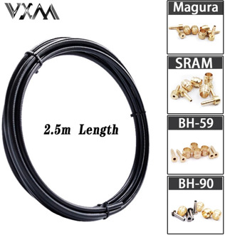 BH59 BH90 Sram Magura Bike brake hose MTB Hydraulic Disc brake tube 2.5M Connector Insert Olive Set for mt200 m315 m395 m6000