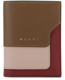 Bi-Fold Wallet Marni , Brown , Dames - ONE Size