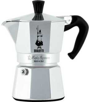 Bialetti Moka Express Percolator - 18 kops - Aluminium Zilver