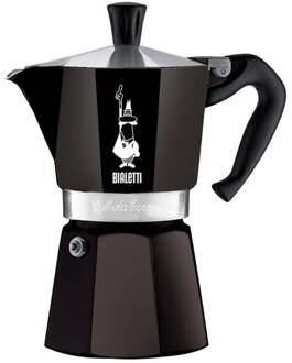 Bialetti Moka Express Percolator 6 kops Zwart