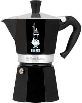 Bialetti Moka Express Percolator 6 kops Zwart