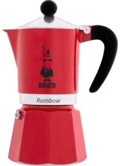 Bialetti Rainbow Rood Percolator 200ml – 3 kops