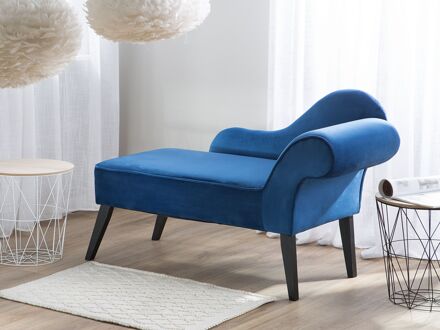 BIARRITZ Chaise longue (rechtszijdig) blauw