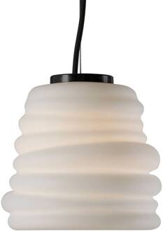 Bibendum LED hanglamp, Ø 15 cm, wit geglazuurd wit
