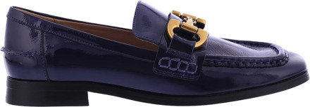 Bibi Lou Dames drew naplack loafer Blauw - 39