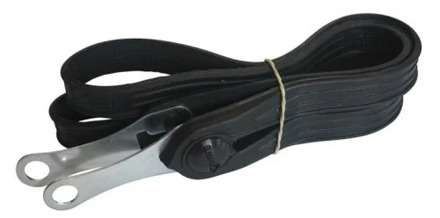 Bibia snelbinder met bevestigingshaak 26/28 inch rubber zwart
