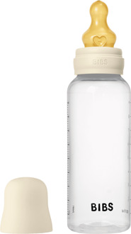 BIBS Baby Accessoires BIBS Baby Bottle Round Latex Medium Flow Ivory 270 ml