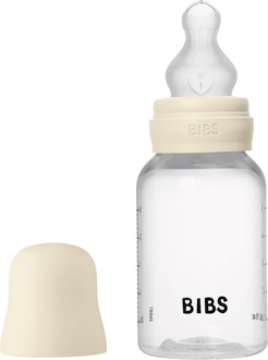 BIBS Baby Accessoires BIBS Baby Bottle Round Silicone Slow Flow Ivory 150 ml