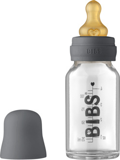 BIBS Baby Accessoires BIBS Baby Glazen Fles Complete Set Latex Iron 110 ml