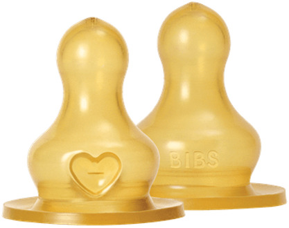 BIBS Baby Accessoires BIBS Bottle Nipple Latex Fast Flow 2 st