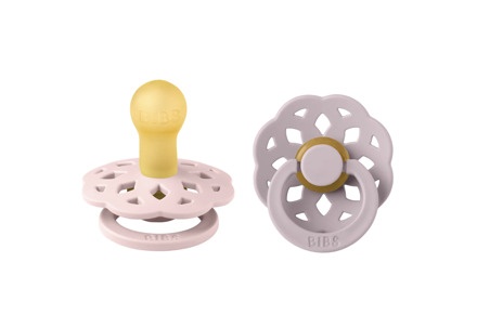 BIBS Boheme Pacifier - Stage 1 Fopspeen - 2 Stuks - Blossom / Dusky Lilac