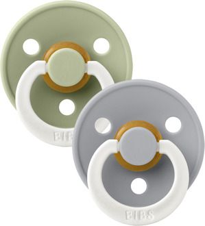 BIBS Colour Collection - Stage 3 Fopspeen - 18+ Maanden - 2 Stuks - Sage Glow / Cloud Glow