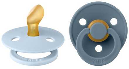 BIBS Colour Fopspeen - Anatomisch - Baby Blue/petrol - 0-6 Maanden - Duopack