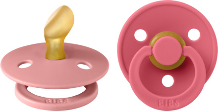 BIBS Colour Fopspeen - Anatomisch - Maat 1 - Dusty Pink/Coral Dusty Pink / Coral / Roze