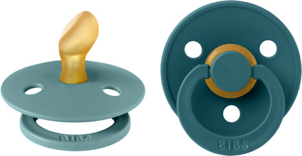 BIBS Colour Fopspeen - Anatomisch - Maat 2 - Island Sea/Forest Lake Island Sea / Forest Lake / Groen / Blauw