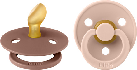 BIBS Colour Fopspeen - Anatomisch - Woodchuck/blush - 0-6 Maanden - Duopack