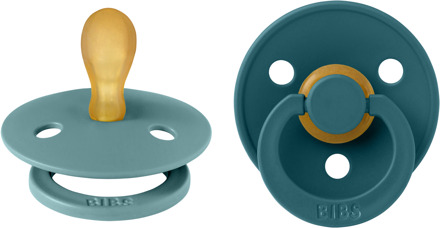 BIBS Colour Fopspeen - Symmetrisch - Maat 1 - Island Sea/Forest Lake Island Sea / Forest Lake / Groen / Blauw