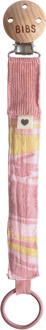 BIBS – Fopspeenkoord – Dusty Pink / Pale Butter – 0+ maanden