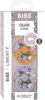 BIBS Speen BIBS BIBS x Liberty Colour Latex Size 2 June Blossom Pumpkin Mix 2 st