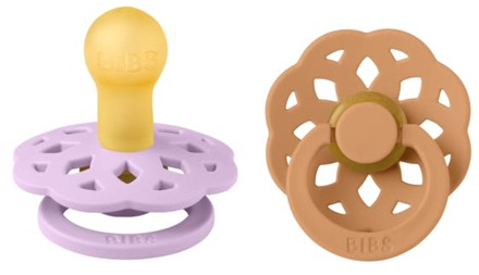 BIBS Speen BIBS Boheme Latex Size 1 Violet Sky/Pumpkin 2 st