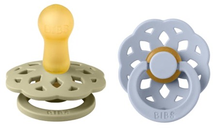 BIBS Speen BIBS Boheme Latex Size 2 Khaki/Dusty Blue 2 st