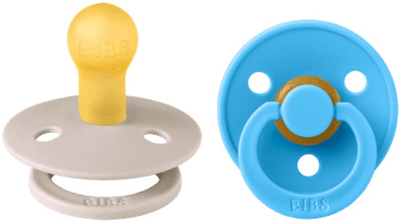 BIBS Speen BIBS Colour 2 PACK Latex Size 1 Mushroom/Breeze 2 st