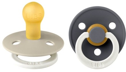 BIBS Speen BIBS Colour Latex Size 1 Sand Glow/Iron Glow 2 st