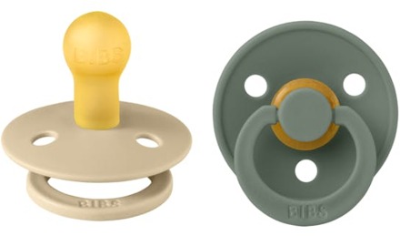 BIBS Speen BIBS Colour Latex Size 1 Vanilla/Pine 2 st