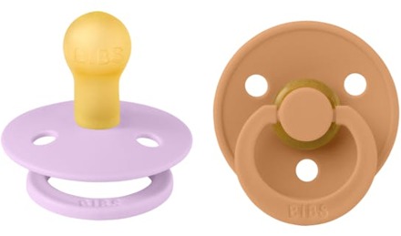 BIBS Speen BIBS Colour Latex Size 1 Violet Sky/Pumpkin 2 st