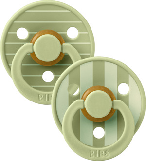 BIBS Speen BIBS Pacifier Studio Colour Pin Latex Size 1 Sage Mix 2 st