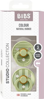 BIBS Speen BIBS Pacifier Studio Colour Pin Latex Size 2 Sage Mix 2 st