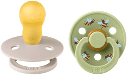 BIBS Speen BIBS Studio Colour 2 PACK Bumblebee Latex Size 3 Mushroom Mix 2 st