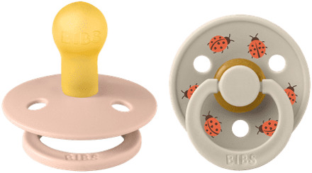 BIBS Speen BIBS Studio Colour 2 PACK Ladybug Latex Size 1 Blush Mix 2 st