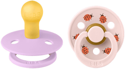 BIBS Speen BIBS Studio Colour 2 PACK Ladybug Latex Size 1 Violet Sky Mix 2 st