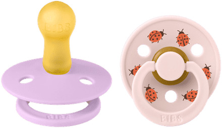 BIBS Speen BIBS Studio Colour 2 PACK Ladybug Latex Size 2 Violet Sky Mix 2 st