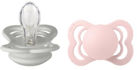 BIBS Speen BIBS Supreme Silicone Size 1 Haze/Blossom 2 st