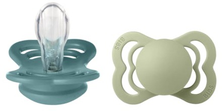BIBS Speen BIBS Supreme Silicone Size 1 Island Sea/Sage 2 st