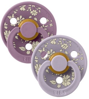 BIBS Speen BIBS x Liberty Colour Capel Latex Size 1 Fossil Grey/Mauve 2 st