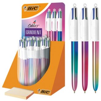 BIC Balpen Bic 4kleuren Gradient assorti