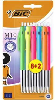 BIC Balpen Bic M10 colors limited edition blister 8+2 gratis