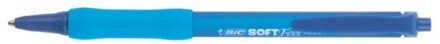 BIC Balpen Bic Soft Feel Clic Grip blauw medium